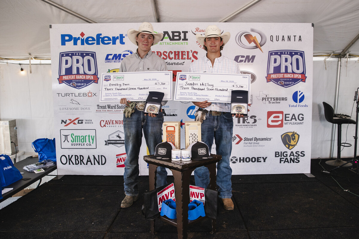 Smarty Youth Day Open Jr. Team Roping Champion